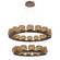 Vessel LED Chandelier in Burnished Bronze (404|CHB0091-2B-BB-B-CA1-L3)