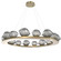Mesa LED Chandelier in Gilded Brass (404|CHB0089-0D-GB-S-CA1-L3)