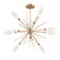 Fiori LED Chandelier in Novel Brass (404|CHB0071-0B-NB-WL-001-L3)