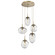 Cosmos Five Light Pendant in Gilded Brass (404|CHB0065-05-GB-C-C01-E2)