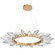 Rock Crystal LED Chandelier in Novel Brass (404|CHB0050-56-NB-CC-CA1-L3)