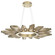 Rock Crystal LED Chandelier in Gilded Brass (404|CHB0050-42-GB-CB-CA1-L3)