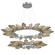 Rock Crystal LED Chandelier in Satin Nickel (404|CHB0050-2T-SN-CB-CA1-L3)