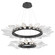 Rock Crystal LED Chandelier in Matte Black (404|CHB0050-2T-MB-CC-CA1-L3)