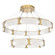 Parallel LED Chandelier in Gilded Brass (404|CHB0042-2C-GB-CR-CA1-L1)