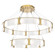 Parallel LED Chandelier in Gilded Brass (404|CHB0042-2C-GB-CG-CA1-L3)