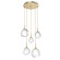 Gem LED Pendant in Gilded Brass (404|CHB0039-05-GB-C-C01-L3-RTS)