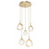 Gem LED Pendant in Gilded Brass (404|CHB0039-05-GB-A-C01-L3-RTS)