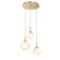 Gem LED Pendant in Gilded Brass (404|CHB0039-03-GB-A-C01-L3-RTS)