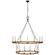 Darlana Wrapped LED Chandelier in Polished Nickel and Natural Rattan (268|CHC 5882PN/NRT)