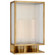 York LED Outdoor Wall Sconce in Soft Brass (268|BBL 2187SB-CRB)