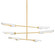 Harperrose Six Light Chandelier in Aged Brass/Soft White (428|H828806-AGB/SWH)