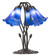 Blue Five Light Table Lamp in Mahogany Bronze (57|262221)