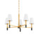 Montreal Five Light Chandelier in Aged Brass (70|5630-AGB)