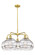 Downtown Urban LED Chandelier in Satin Gold (405|516-5CR-SG-G556-10CL)