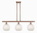 Ballston LED Island Pendant in Antique Copper (405|516-3I-AC-G1216-8WM)