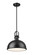 Melange One Light Pendant in Matte Black (224|725P12-MB)