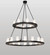 Loxley 24 Light Chandelier in Black Metal (57|268193)