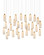Parish 30 Light Pendant in White/Antique Brass (142|9000-1190)