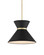 Avignon One Light Pendant in Black/Polished Brass (142|9000-1120)