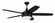 Phaze II 5- Blade 52''Ceiling Fan in Flat Black (46|PHZ52FB5)