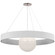 Arena LED Chandelier in Polished Nickel and White Glass (268|WS 5002PN/WHT-WG)