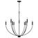 Ansley Nine Light Chandelier in Matte Black (65|452191MB)