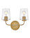 Kline LED Vanity in Heritage Brass (531|853452HB-CL)