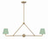 Xavier Two Light Chandelier in Vibrant Gold / Green (60|XAV-B9302-VG-GR)