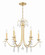 Rollins Six Light Chandelier in Antique Gold (60|ROL-18816-GA)