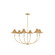 Twila Six Light Chandelier in Vintage Gold Leaf (428|H868806-VGL)