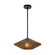 Daphne One Light Pendant in Matte Black/Brown Cotton Rope (452|PD633215MBBR)
