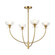 Sylvia Four Light Chandelier in Brushed Gold/Clear Glass (452|CH515226BGCL)