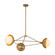 Perth Three Light Chandelier in Brushed Gold/Opal Glass (452|CH490340BGOP)