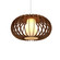 Stecche di Legno One Light Pendant in Imbuia (486|1489.06)