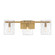 Genry Three Light Bathroom Vanity in Warm Brass (51|8-8204-3-322)