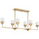 Pinellas Six Light Island Pendant in Soft Gold (54|P400374-205)