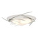 Wisp Three Light Semi-Flush Mount in White (39|121620-SKT-02-GG0722)