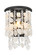 Shimmering Elegance One Light Wall Sconce in Sand Coal (7|6701-66)