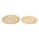 Regina Tray - Set of 2 in Gold (45|S0807-12078/S2)