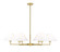 Leila Six Light Chandelier in Luxe Gold (224|744-44R-LG)