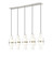 Cayden Five Light Linear Chandelier in Brushed Nickel (224|1946P-5L-BN)