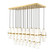 Cayden 23 Light Linear Chandelier in Modern Gold (224|1946P-23L-MGLD)