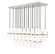 Cayden 23 Light Linear Chandelier in Brushed Nickel (224|1946P-23L-BN)