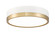 Algar LED Flush Mount in Matte White / Modern Gold (224|1006F12-MW-MGLD-LED)