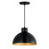 Rockport One Light Pendant in Black / Antique Copper (16|35144BKACP)