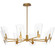 Armory Eight Light Chandelier in Natural Aged Brass (16|32358CLNAB)