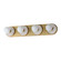 Hollywood Four Light Wall Sconce in Whit Alabaster / Natural Aged Brass (16|26094WANAB)