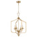 Maryse Four Light Entry in Aged Brass (19|8021-4-80)