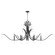 Majesty Eight Light Chandelier in Matte Black (19|621-8-59)